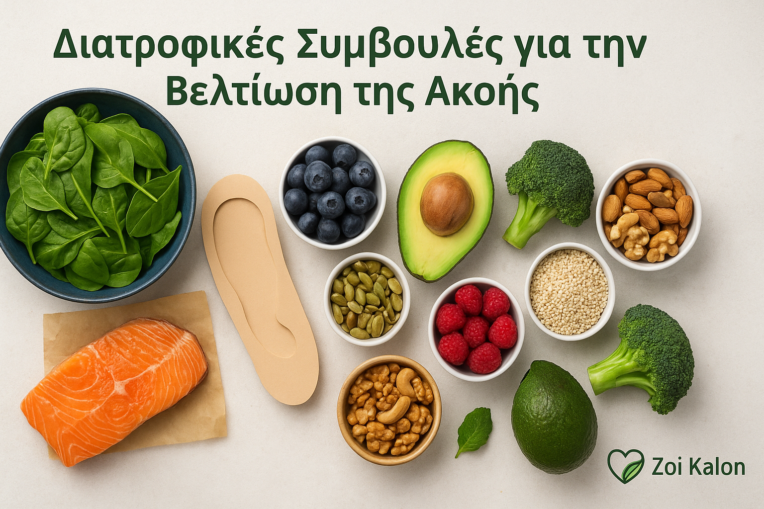 Διατροφικές Συμβουλές για την Βελτίωση της Ακοής: Τροφές που Προστατεύουν τα Αυτιά σου
